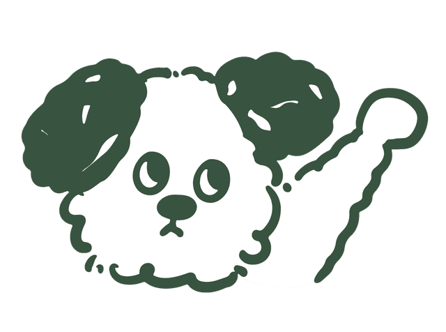 NOR, the lazy coffee-loving dog mascot of NOR Coffee